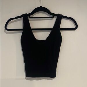 Black & Gray Sleeveless Women's Top Crop set Free People